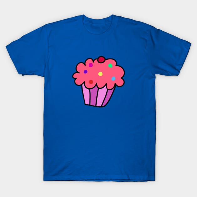 Pink Cupcake T-Shirt by saradaboru